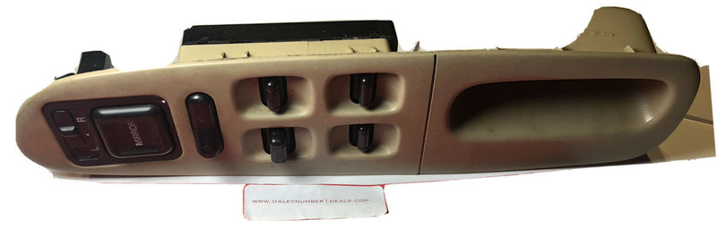 B#38 1994-1997 HONDA ACCORD 4 DOOR POWER WINDOW MASTER SWITCH OEM TAN