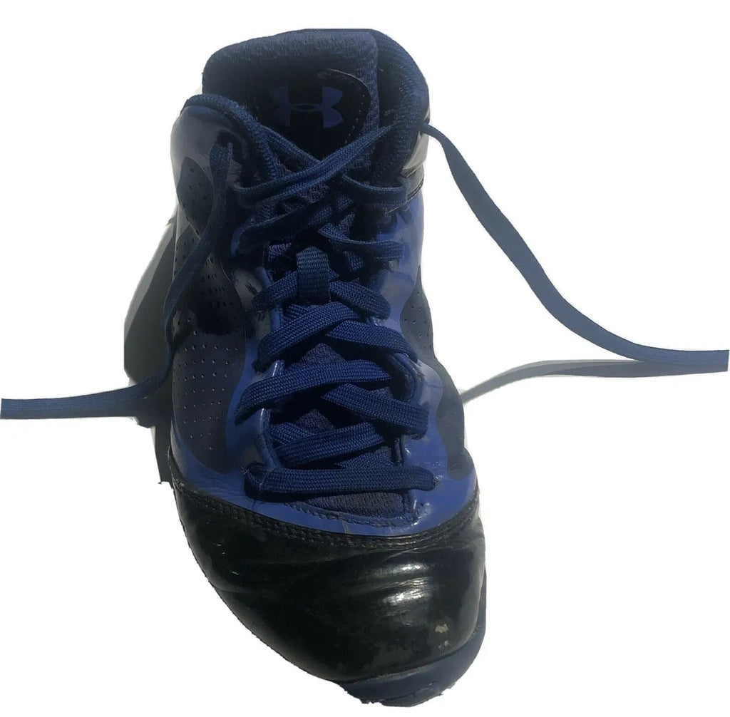 BLUE AND BLACK UNDER ARMOUR BASKETBALL SHOE SIZE 5Y USA, 4.5 UK by Under armour