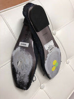 Adrianna Papell Blue Sequin Ballet Flats Womens Size 9.5