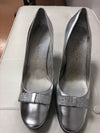 A Touch of Nina Silver  Dressy Square Toe Pumps Slip Ons Women's Size US 11M