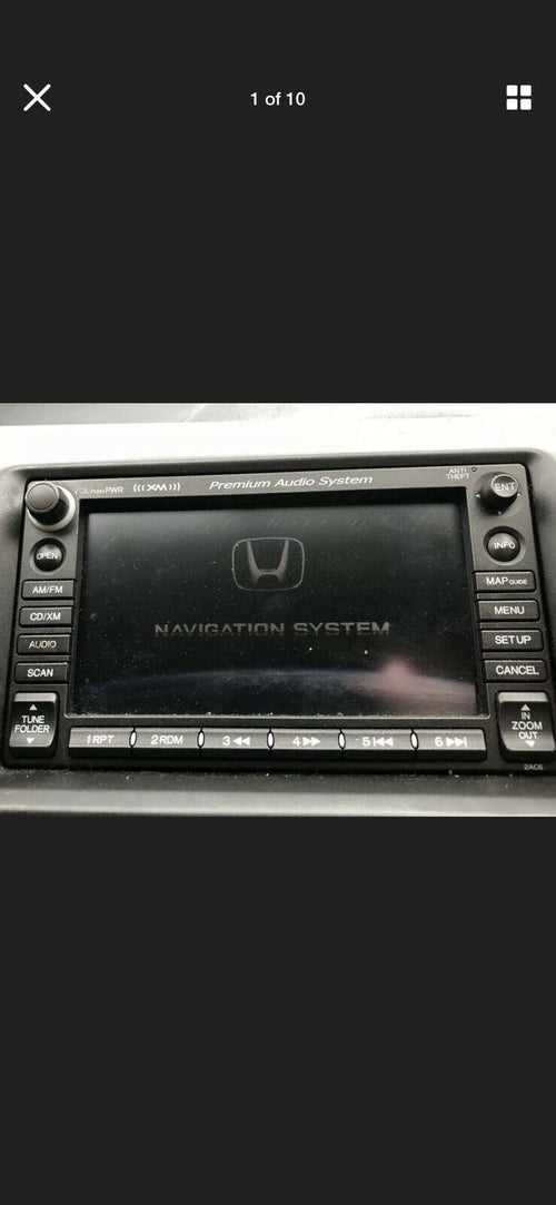 06-09 HONDA CIVIC SI DISPLAY SYSTEM NAVIGATION UNIT GPS RADIO STEREO CD OEM