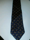 gap blue premium authentic neckwear blue paisley print