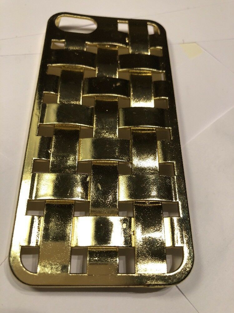 IPhone 5 Basket Weave Gold Phone Case, Gold