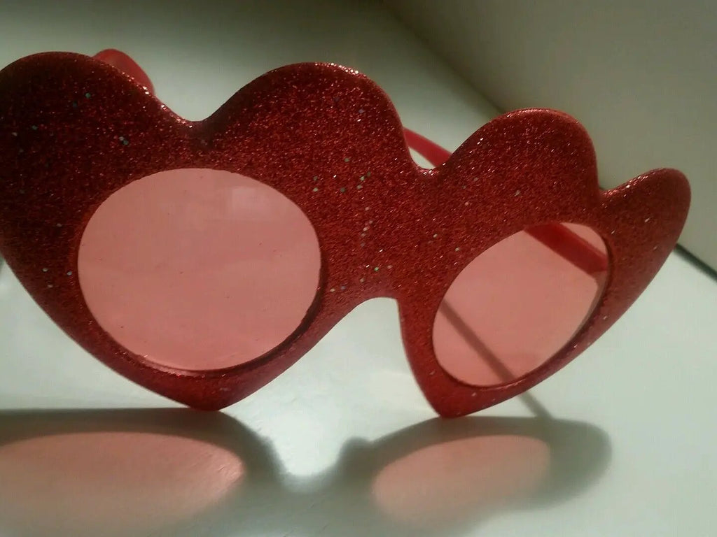 large red heart sunglasses for valentines sweatheart by DALEY1DEALS,LLC.