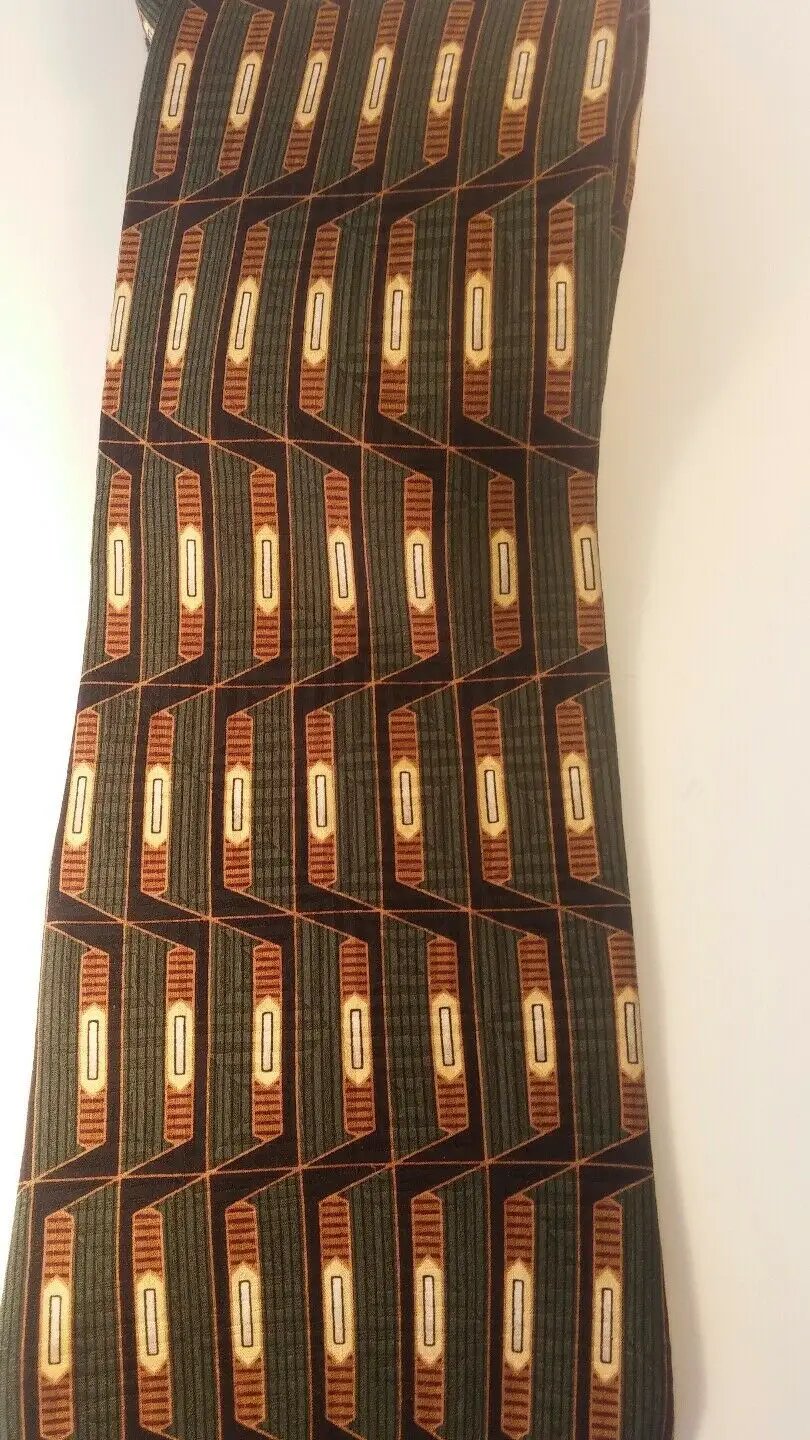 MEN NECK TIES 100% ITALY brown black . flowery. BILL BLASS . BLACK LABEL. Green by DALEY1DEALS,LLC.