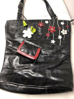 VEGAN New Espe Bag Red Synthetic Handbag Shoulder Bag Large Black Description