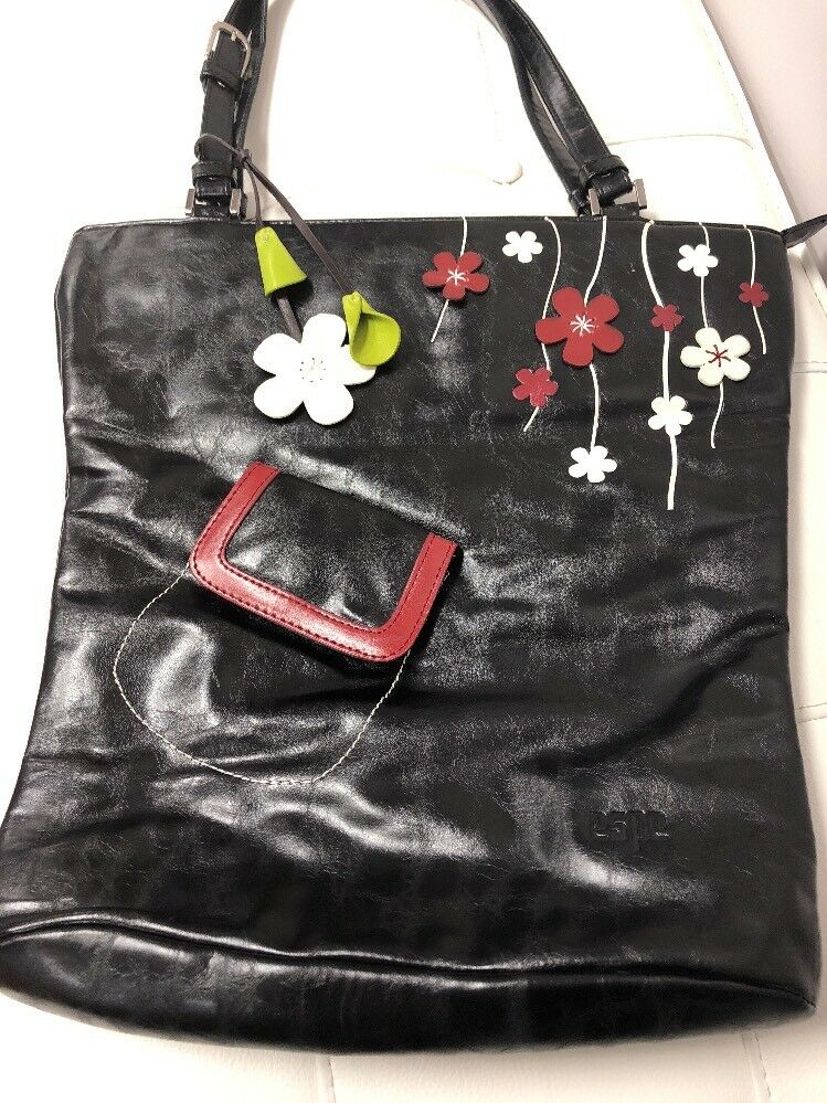 VEGAN New Espe Bag Red Synthetic Handbag Shoulder Bag Large Black Description