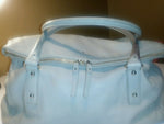 KATE SPADE Taupe (white) Tumbled Leather Foldover Satchel Shoulder Bag