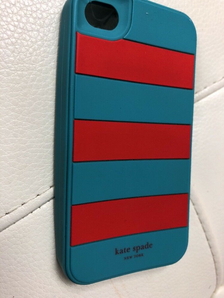 Kate Spade Blue Striped iPhone 4s Cell Phone Case