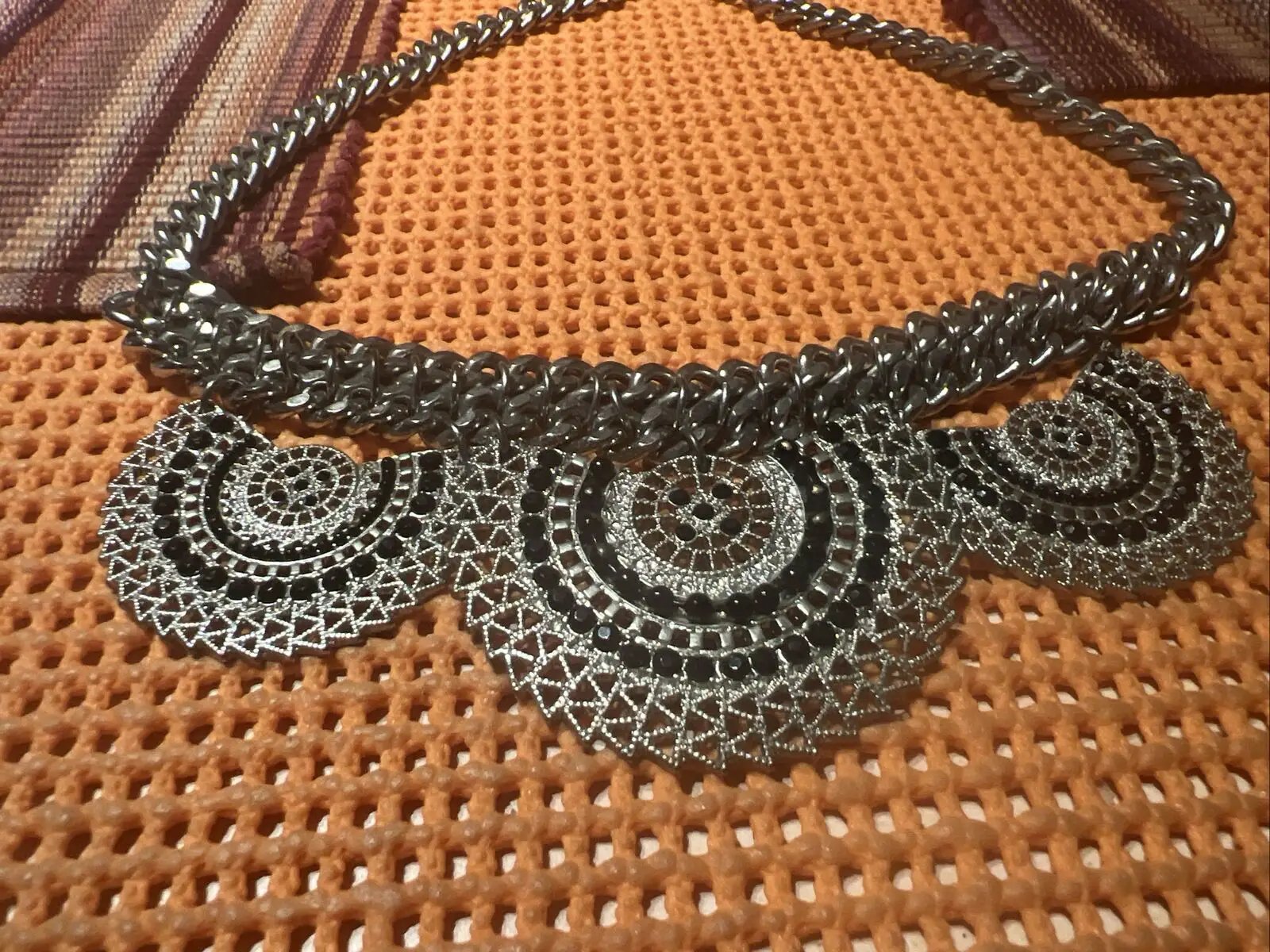 Silver Tribal Costume NECKLACE CHOKER JEWELLERY by Brightsun