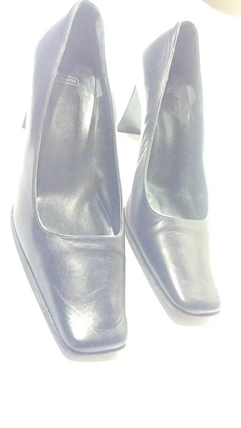 COACH 6B Black Leather Versatile Heels Pumps Italy by Coach