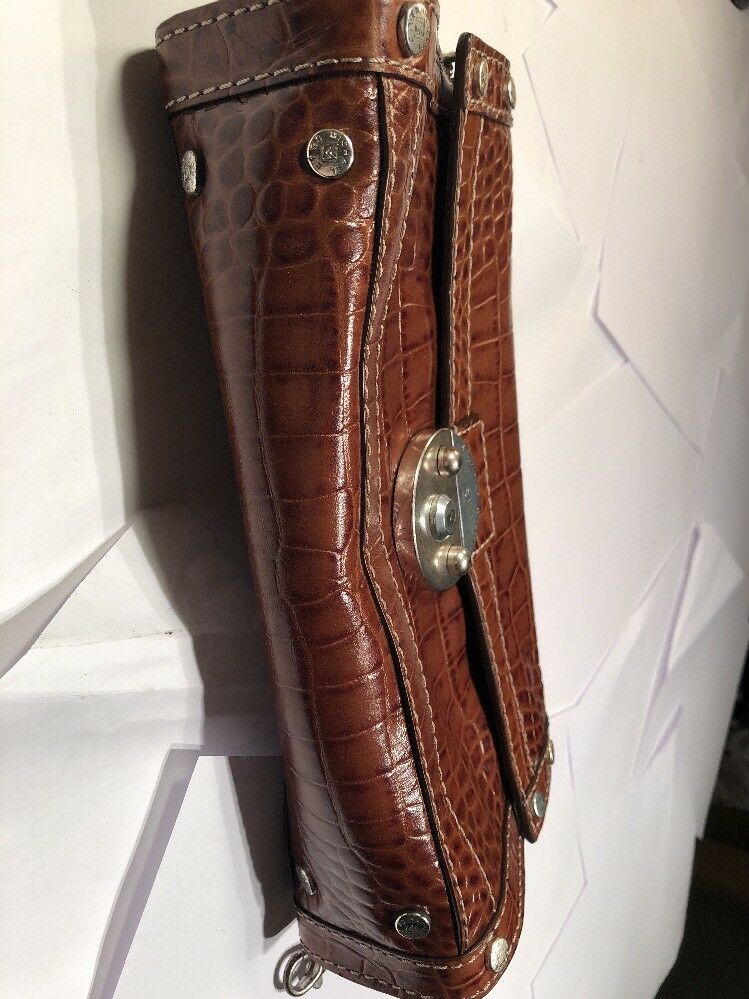 Michael Kors Brown Leather Small Shoulder Bag with Chain Strap