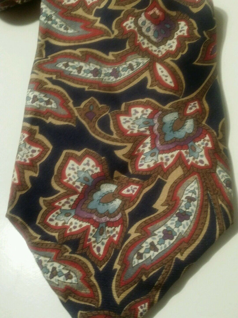 Christian dior monsieur 100% silk delicious floral paisley print tie.