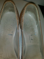 AGL Attilio Giusti Leombruni Patent Style Flex Pump Shoes 8 38.5 Nude $310 FBB