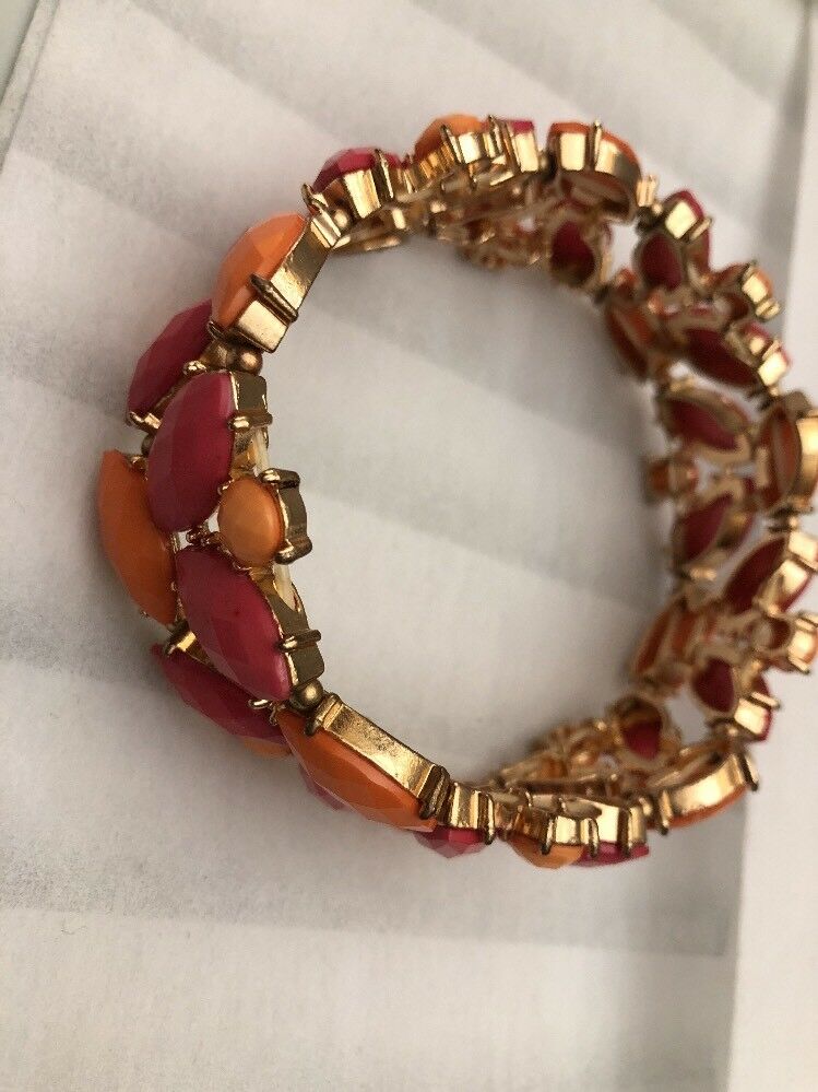 Multi Colored Gem Large Bracelet Costume