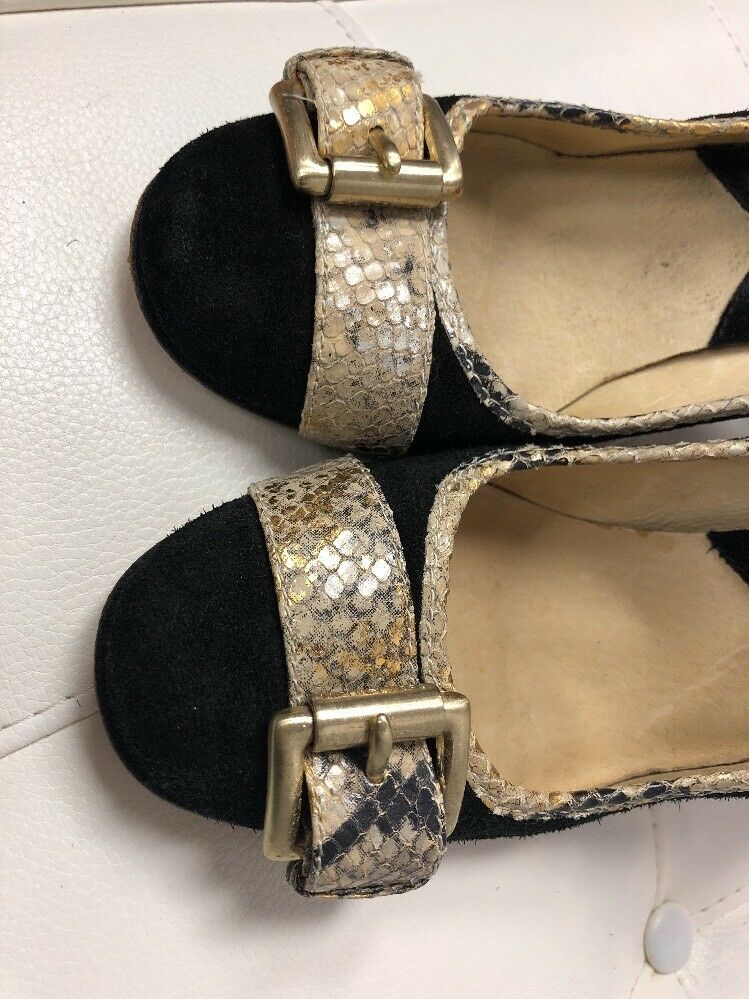 Michael Kors Black Suede Leather High Heels Shoes Pumps Size 10M