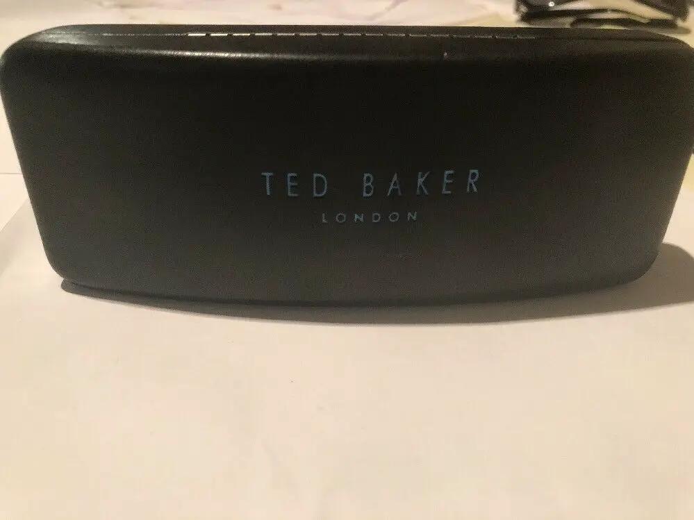 Ted Baker Eyeglass Case , preowned Leather like black case by Ted Baker