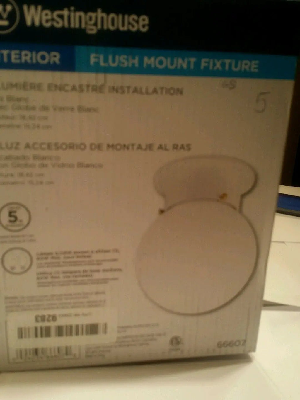 Westinghouse interior flush mount fixture 1 limere encastere installation by Westinghouse