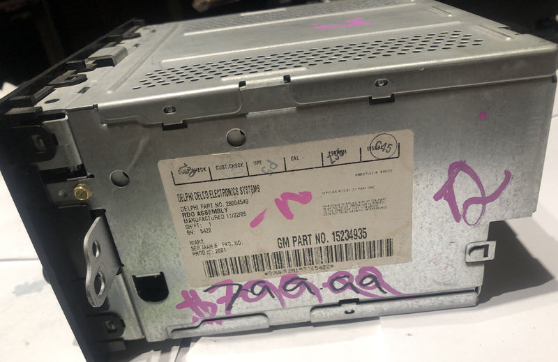 05 06 07 08 Trailblazer Envoy Rainier 6 Disc CD Radio OEM 15234935