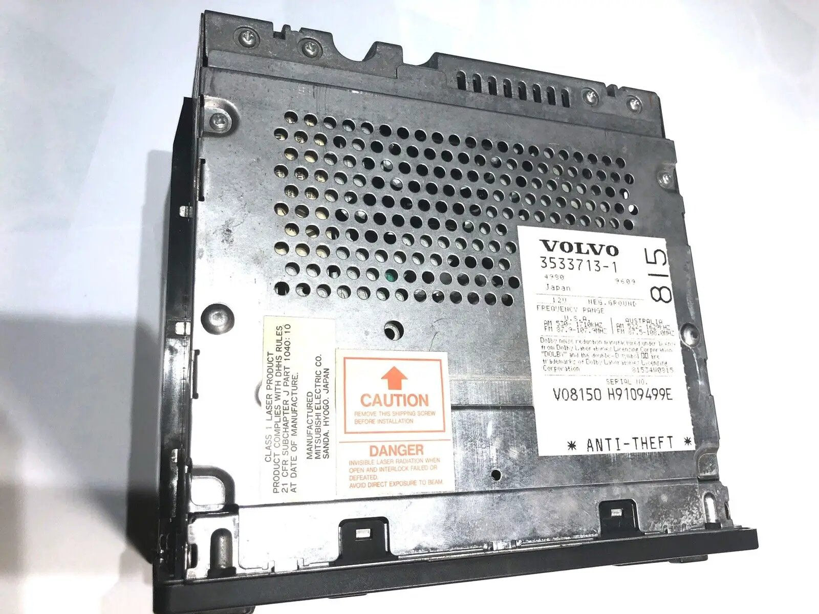 Reman SERVICE for 97-04 40 70 90 Series Volvo Radio AM FM Cassette CD Prem Sound by Volvo