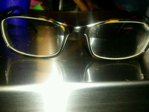 Fossil BAILEY Tortoise Shell Brown Metal Eyeglass Frames Designer Rx Eyewear