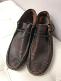Clarks Stinson Hi Mens  Brown Oily Leather Wallabee Boots Shoes Size 9