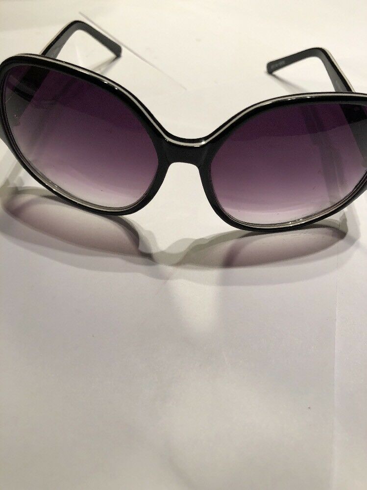 Sanford Ab Hutton Oversize Black Sunglasses