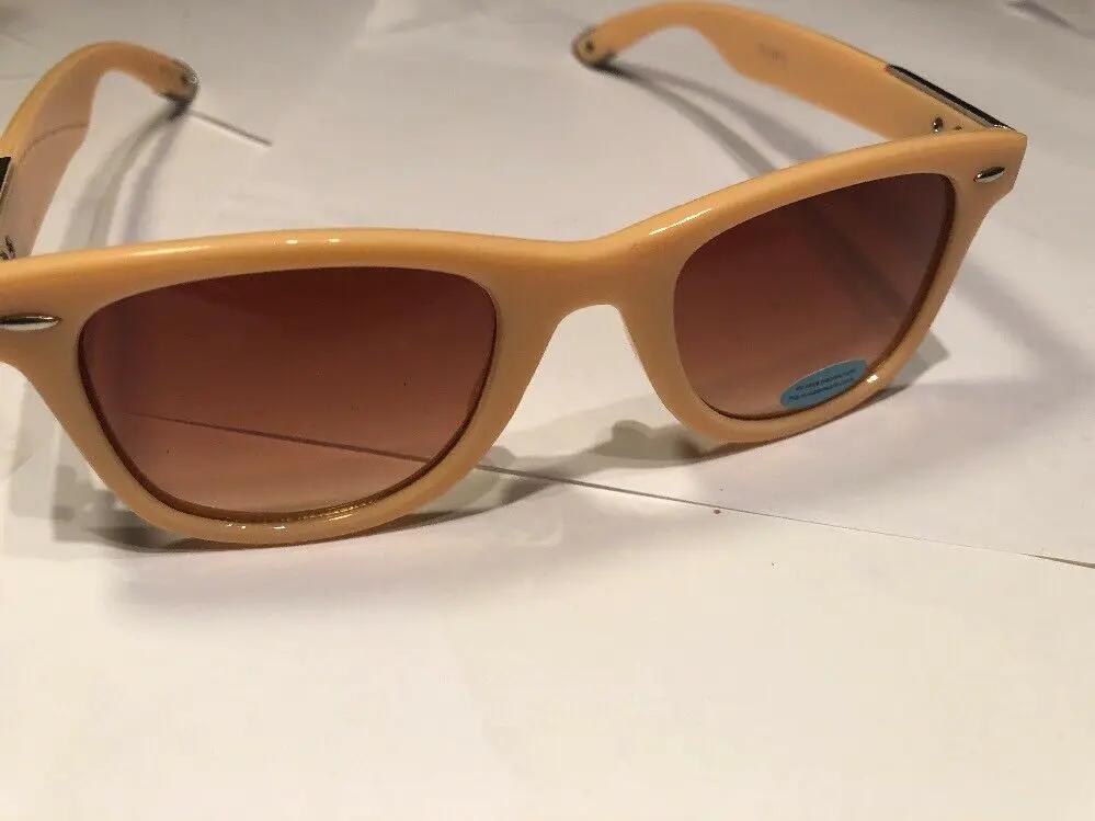 Nude Colored Wafer Style Sunglasses by Unbranded