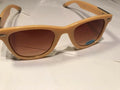 Nude Colored Wafer Style Sunglasses by Unbranded