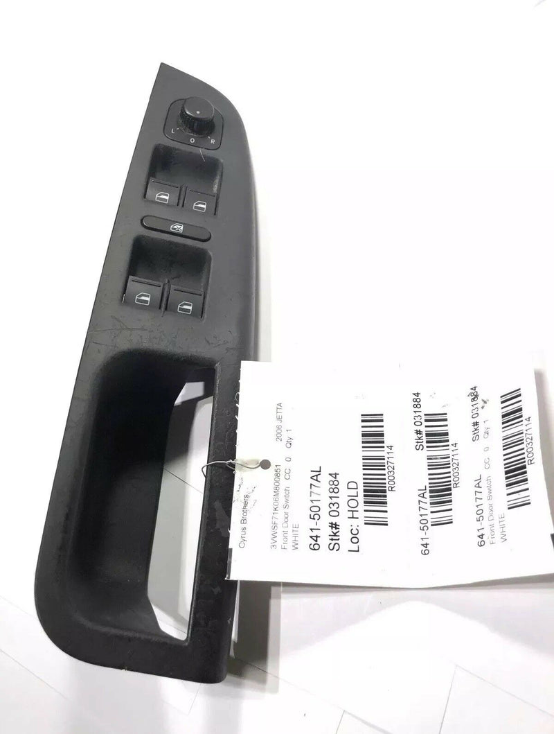 2006 - 10 VOLKSWAGON JETTA VALUE SE SEL 2.5L MASTER POWER WINDOW SWITCH BLACK