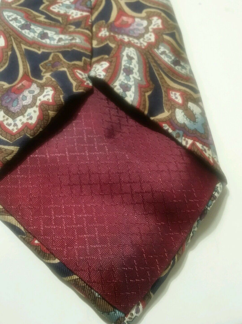 Christian dior monsieur 100% silk delicious floral paisley print tie.
