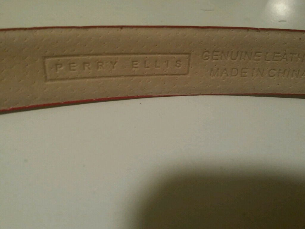 Red small Perry Ellis unisex belt very solid shape classic