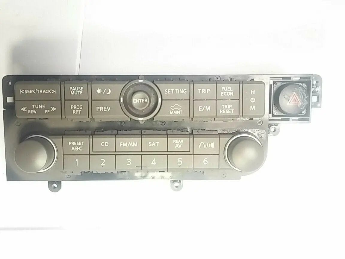 Fine 04 05 06 Nissan Quest Radio display face plate w/o nav OEM CC911 280985Z00B by Nissan