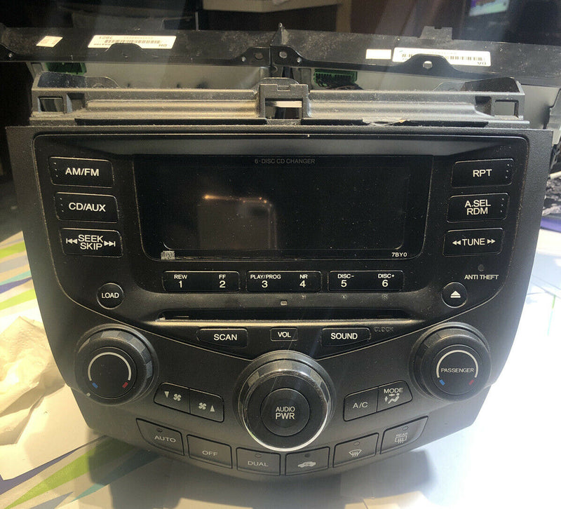 03-07 HONDA ACCORD RADIO CD PLAYER OEM RADIO 39175-SDN-A110-M2 OEM