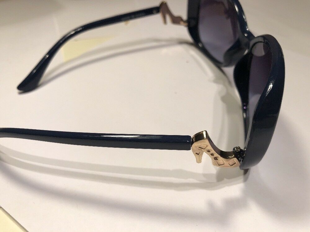 Blue Oversized  Sunglasses With Shoe Design