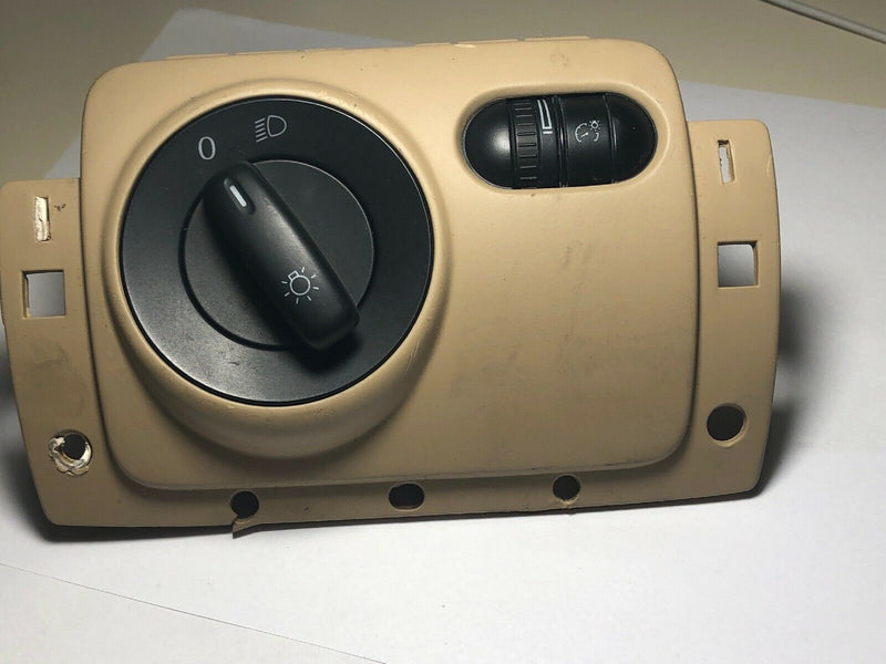 Vw Jetta 06-09 Mk5 Dark Beige Lower Dash Piece Headlight Switch Housing
