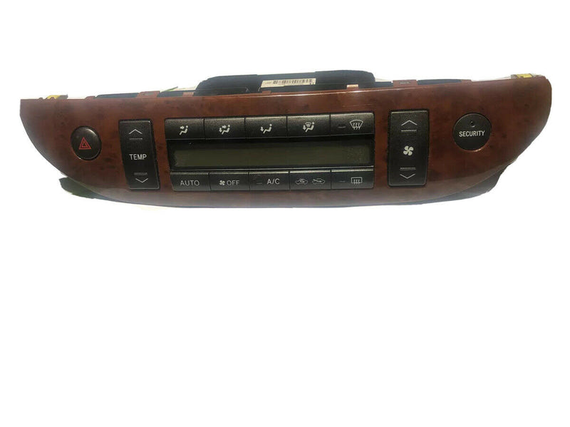 2002-2004 Toyota Camry Ac Heater Climate Control Unit 55900-06150 Wood Grain