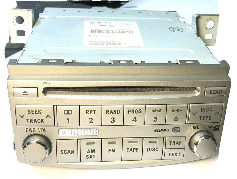 Radio Receiver JBL 6 Disc CD Player ID: 86120-AC150 Fits 05-07 AVALON 643056