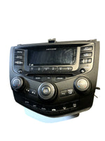 2003-07 06 HONDA ACCORD SEDAN CD & RADIO PLAYER WITH MANUAL CLIMATE CONTROL OEM