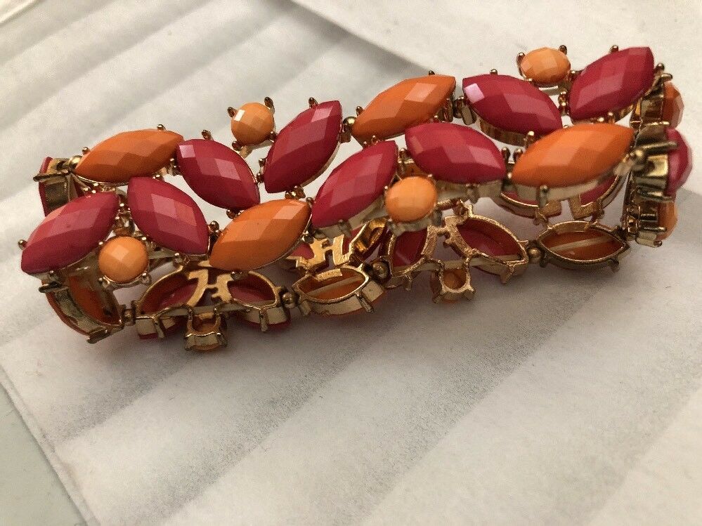Multi Colored Gem Large Bracelet Costume