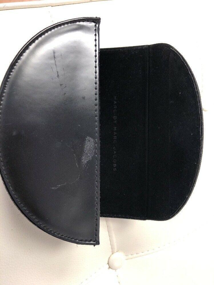 Marc by Marc Jacobs Oversized Black Sunglass Eyeglass Case Holder Large Magnetic