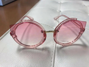 Pinknoversized Sunglasses Night Owl Style