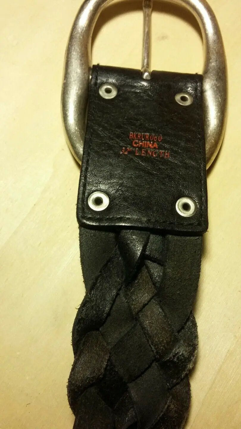 32 INCHEs GENUINE LEATHER MEN DARK BROWN BELT 1 1/2 INCHES WIDE. BKRUR060 by NOT APPLICABLE