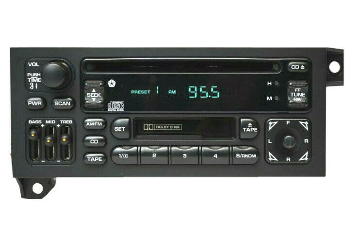 Genuine OEM Dodge Jeep Chrysler AM /FM Radio CD & Cassette Player | P04704383ADj