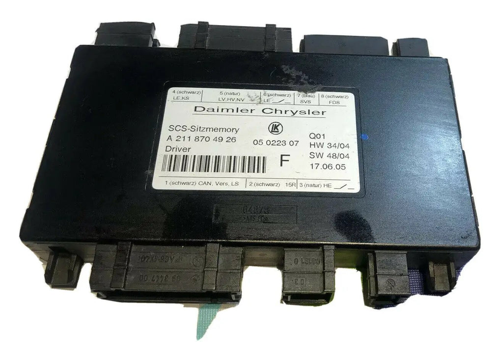 Driver Seat Control Module (A 211 870 49 26) Fits 06-09 MERCEDES R E GL ML-CLASS by SEAT