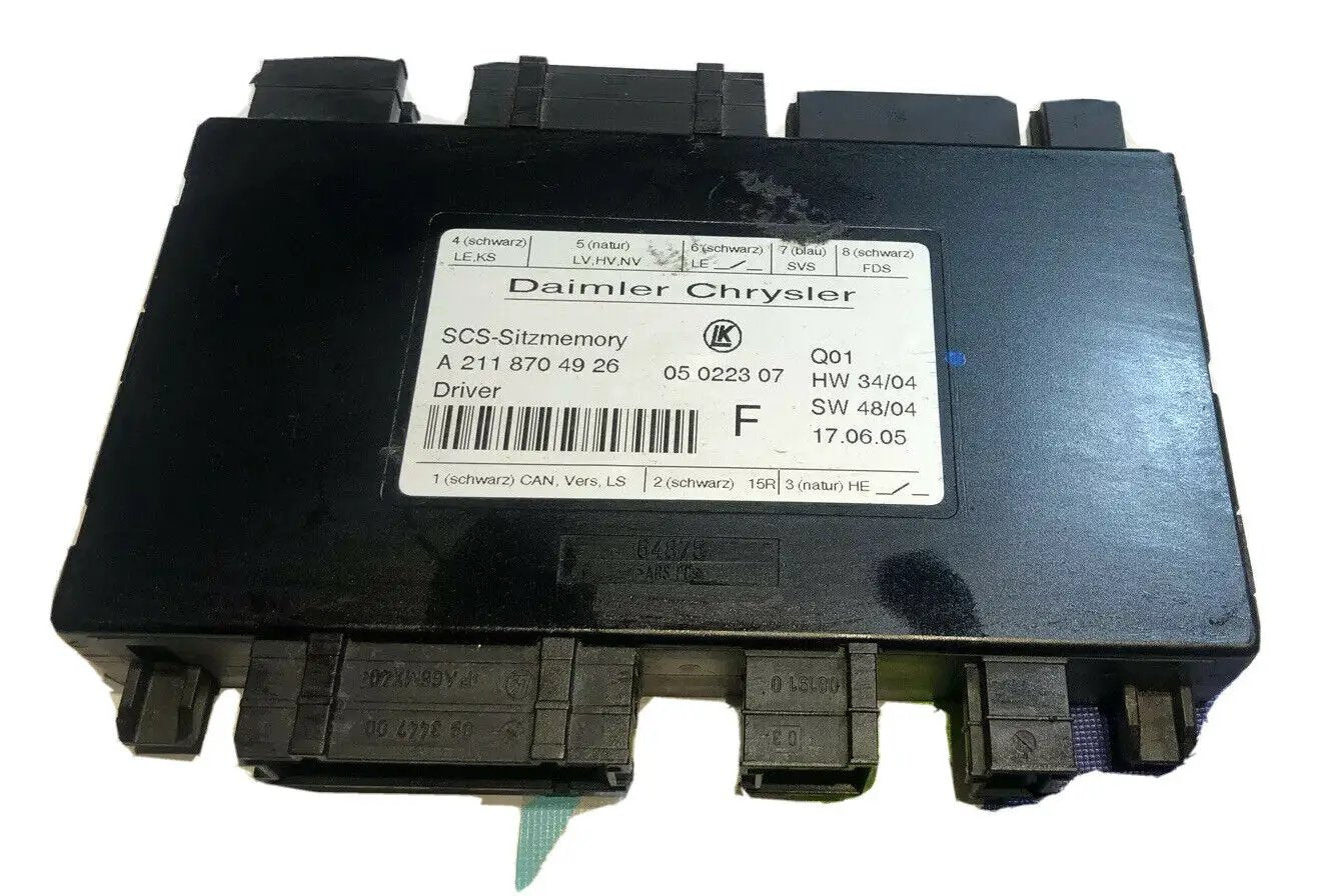 Driver Seat Control Module (A 211 870 49 26) Fits 06-09 MERCEDES R E GL ML-CLASS by SEAT