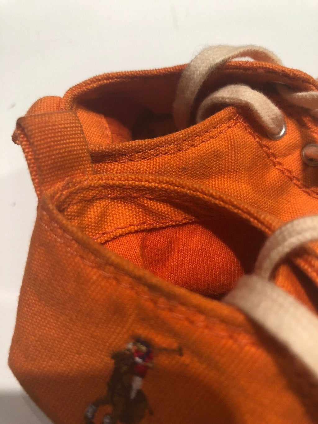 Ralph Lauren Polo Genuine Suede Leather Girl Boy Baby Size 4 Shoes Sneakers