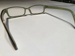 Kate Spade  Brown And Green Rectangular Eyeglass Frames 135mm