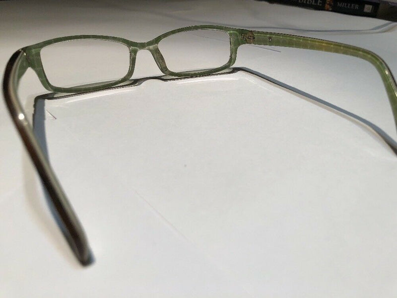Kate Spade  Brown And Green Rectangular Eyeglass Frames 135mm
