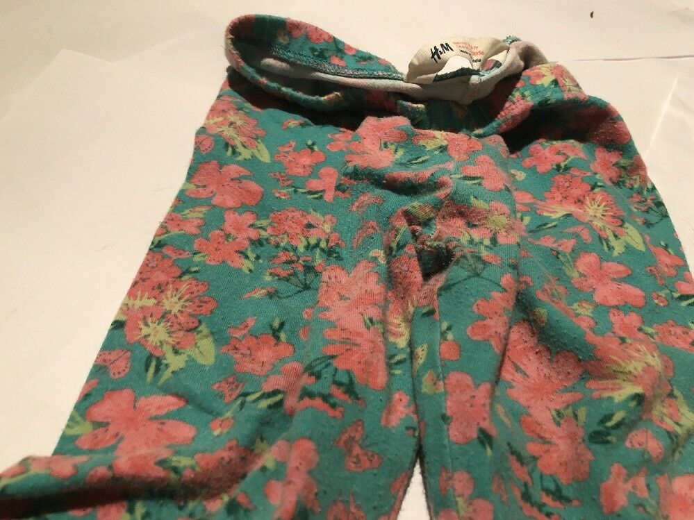 H+m Girls Size 6 Floral Strech Pants